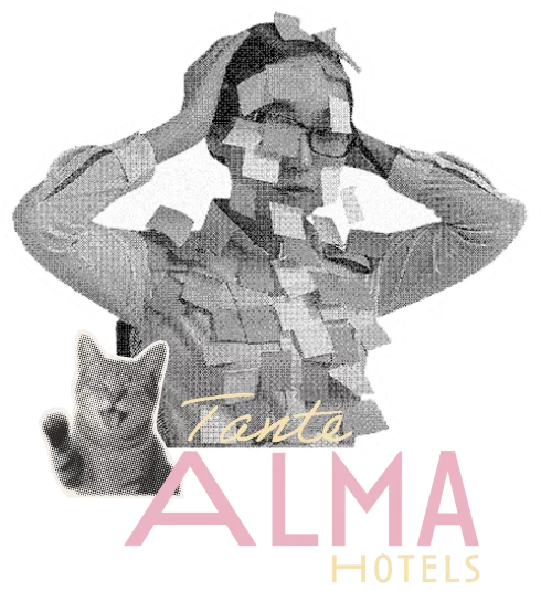 Frau, Katze und Tante Alma Logo